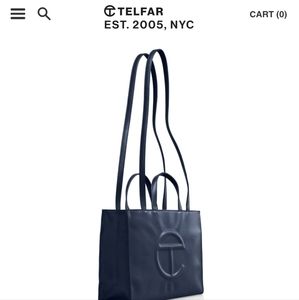 Telfar Medium Shopping Bag Navy